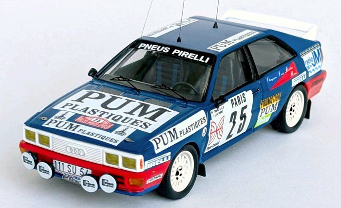 1:43 Trofeu - Audi Quattro #25 Rally Montecarlo 1985 P. Bos - J.C. Leuvrey 1:43 Trofeu - Audi Quattro #25 Rally Montecarlo 1985 P. Bos - J.C. Leuvrey