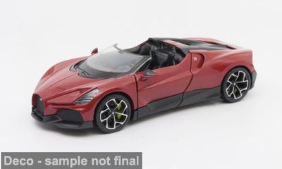 1:24 Welly - Bugatti W16 Mistral, rot/schwarz 1:24 Welly - Bugatti W16 Mistral, rot/schwarz