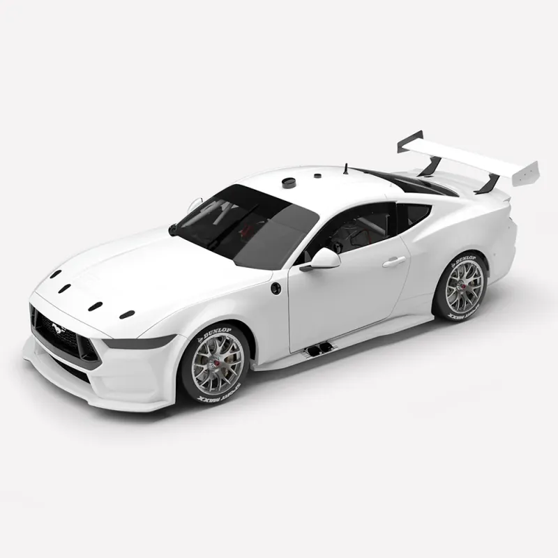 1:18 Authentic Collectables - Plain Body Ford Mustang GT Gen3 Supercar - Gloss White 1:18 Authentic Collectables - Plain Body Ford Mustang GT Gen3 Supercar - Gloss White