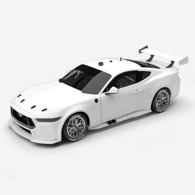 1:18 Authentic Collectables - Plain Body Ford Mustang GT Gen3 Supercar - Gloss White 1:18 Authentic Collectables - Plain Body Ford Mustang GT Gen3 Supercar - Gloss White