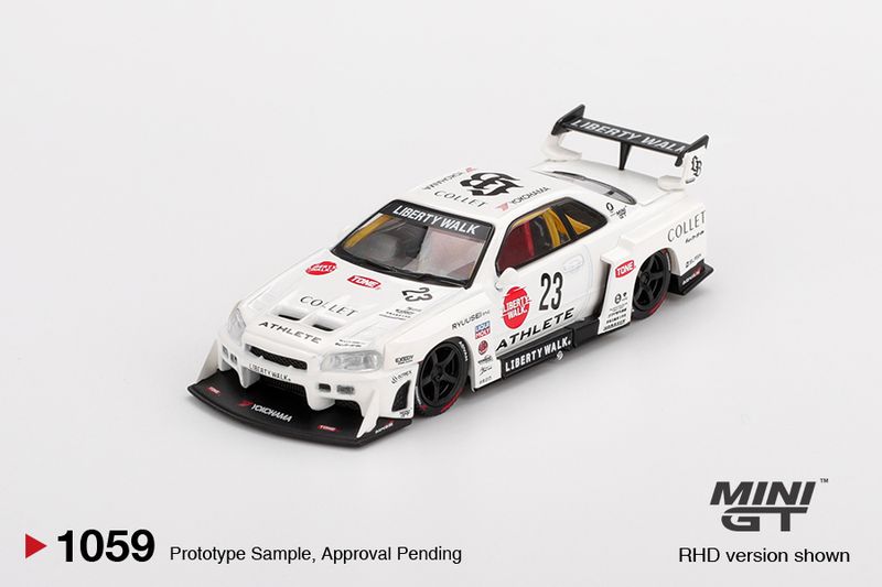 1:64 Mini GT - 2024 Nissan GTR (R34) Super Silhouette Athlete/Collet *Blister packaging* 1:64 Mini GT - 2024 Nissan GTR (R34) Super Silhouette Athlete/Collet *Blister packaging*