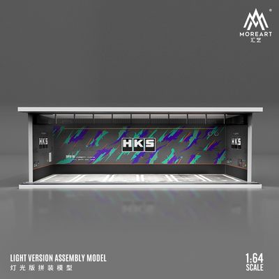 1:64 Black Box Diorama (MoreArt) - Parking Garage HKS *With Light* 1:64 Black Box Diorama (MoreArt) - Parking Garage HKS *With Light*