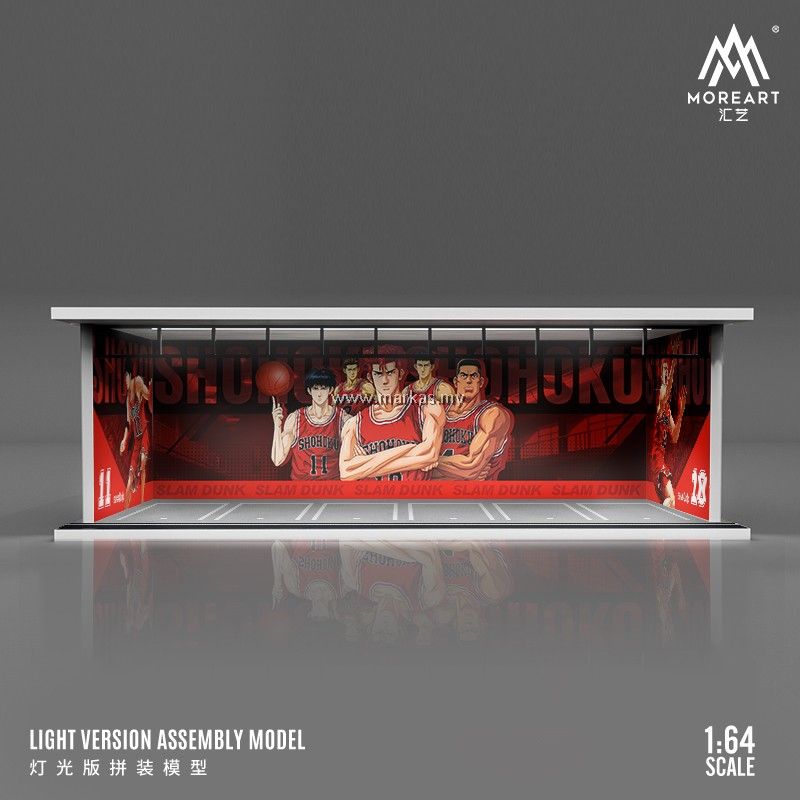 1:64 Black Box Diorama (MoreArt) - Parking Garage Slam Dunk  *With Light*