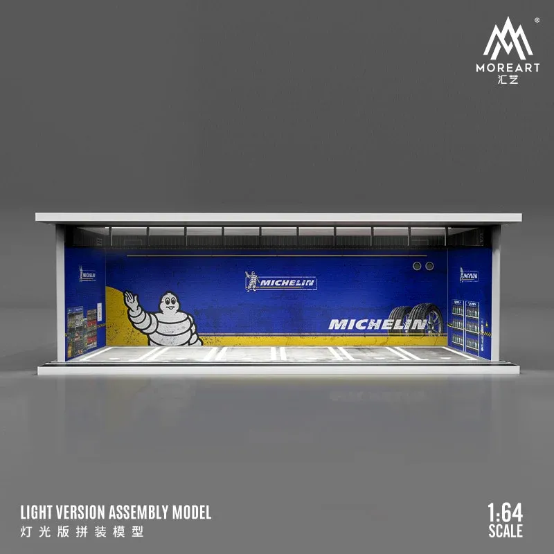 1:64 Black Box Diorama (MoreArt) - Parking Garage Michelin *With Light*