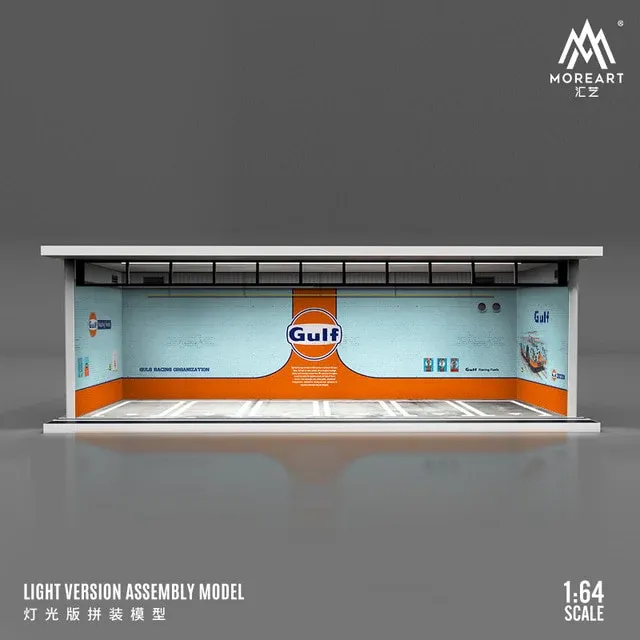 1:64 Black Box Diorama (MoreArt) - Parking Garage Gulf *With Light*