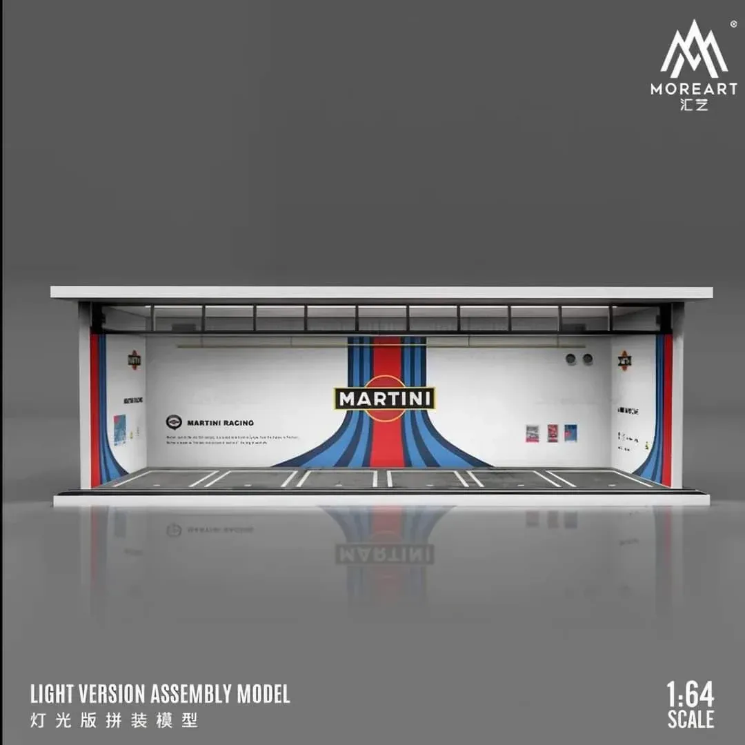 1:64 Black Box Diorama (MoreArt) - Parking Garage Martini *With Light*
