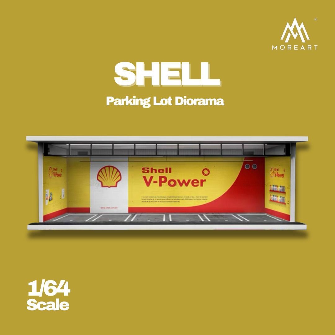 1:64 Black Box Diorama (MoreArt) - Parking Garage Shell *With Light*
