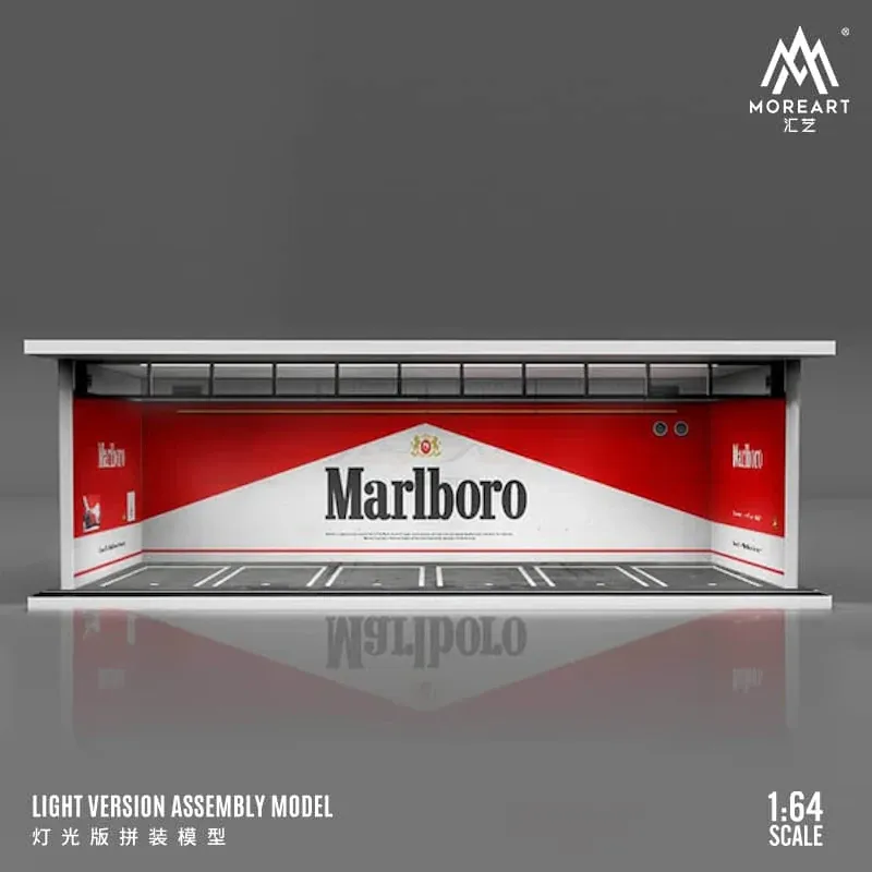 1:64 Black Box Diorama (MoreArt) - Parking Garage Marlboro *With Light*