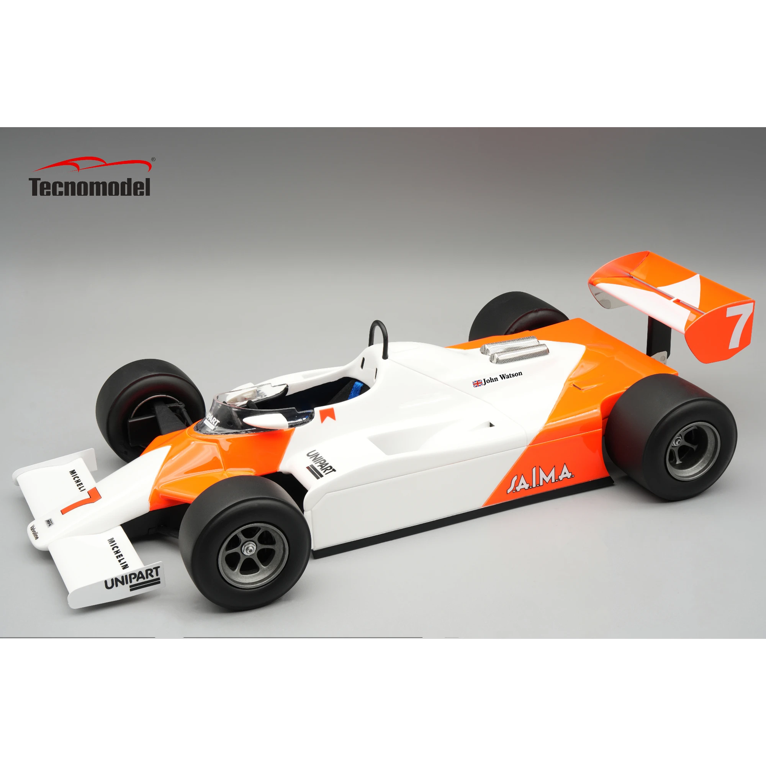 1:18 Tecnomodel - Mc Laren F1 MP4/1B Ford Cosworth #7 Monaco GP 1982 J. Watson *Inkl. Decals*