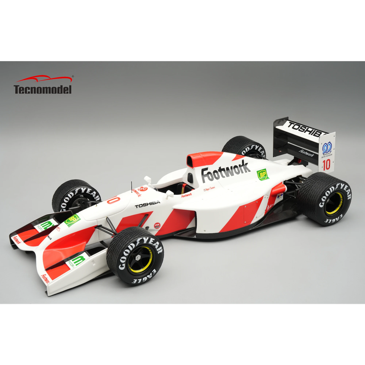 1:18 Tecnomodel - Footwork F1 FA13 Mugen Honda #10 Belgium GP 1992 A. Suzuki *With Rain Tires*