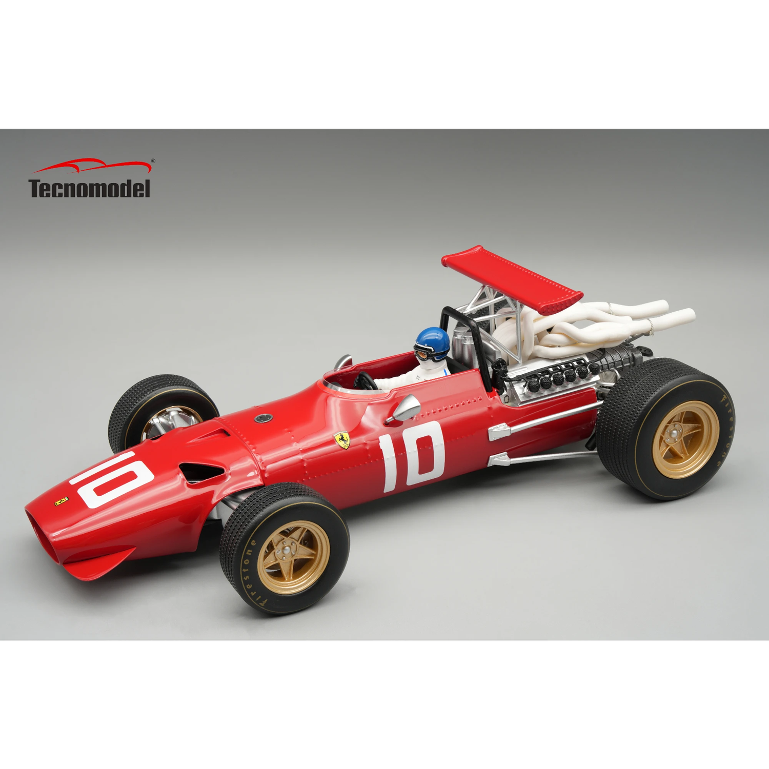 1:18 Tecnomodel - Ferrari F1 312 Scuderia Ferrari #10 Dutch GP 1968 J. Ickx *With Dirver Figure*