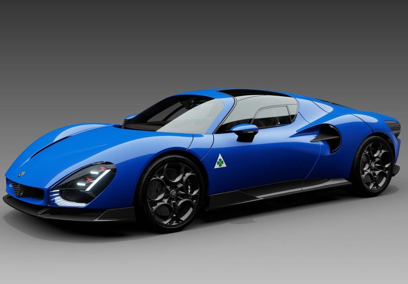 1:43 BBR - Alfa Romeo 33 Stradale Blu Reale 1:43 BBR - Alfa Romeo 33 Stradale Blu Reale