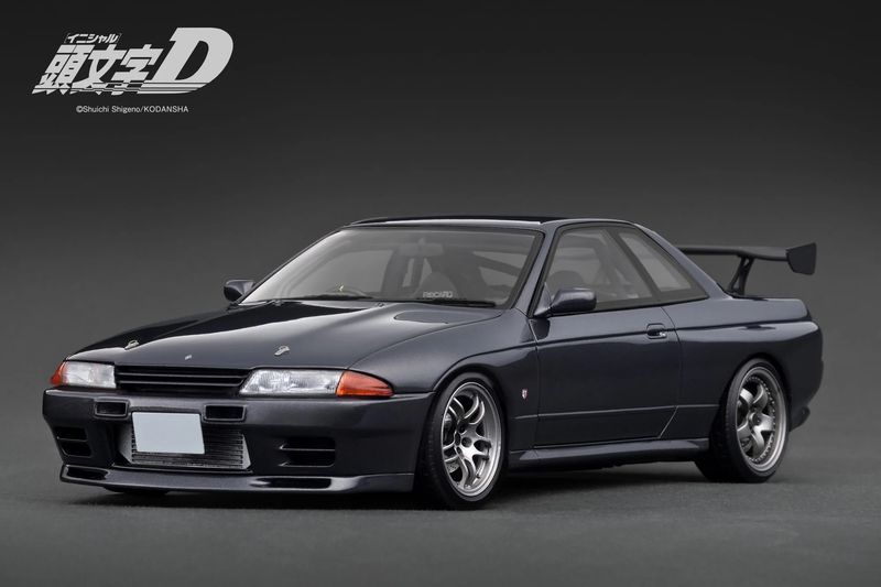 1:18 Ignition - Initial D Nissan Skyline GT-R V-SpecII (BNR32), gun gray metallic 1:18 Ignition - Initial D Nissan Skyline GT-R V-SpecII (BNR32), gun gray metallic
