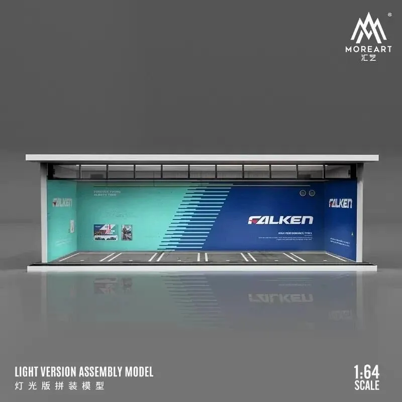 1:64 Black Box Diorama (MoreArt) - Parking Garage Falken *With Light*