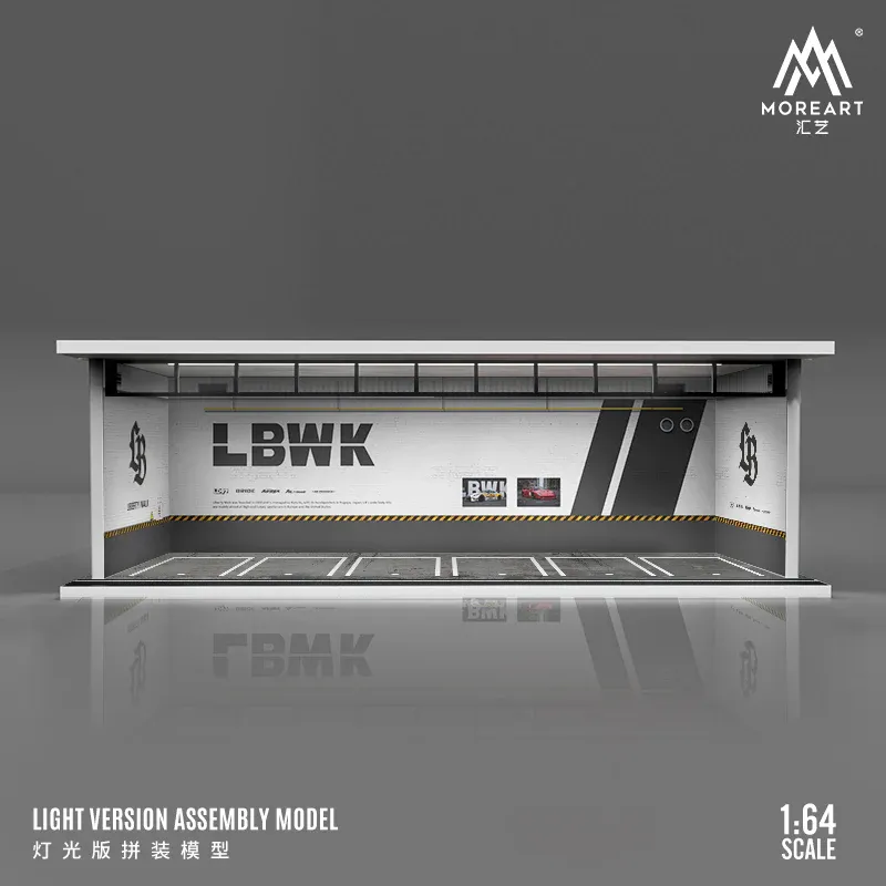 1:64 Black Box Diorama (MoreArt) - Parking Garage LBWK *With Light*
