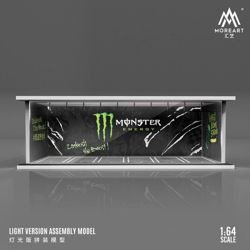 1:64 Black Box Diorama (MoreArt) - Parking Garage Monster *With Light*