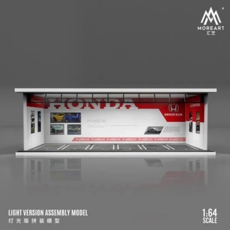 1:64 Black Box Diorama (MoreArt) - Parking Garage Honda *With Light*