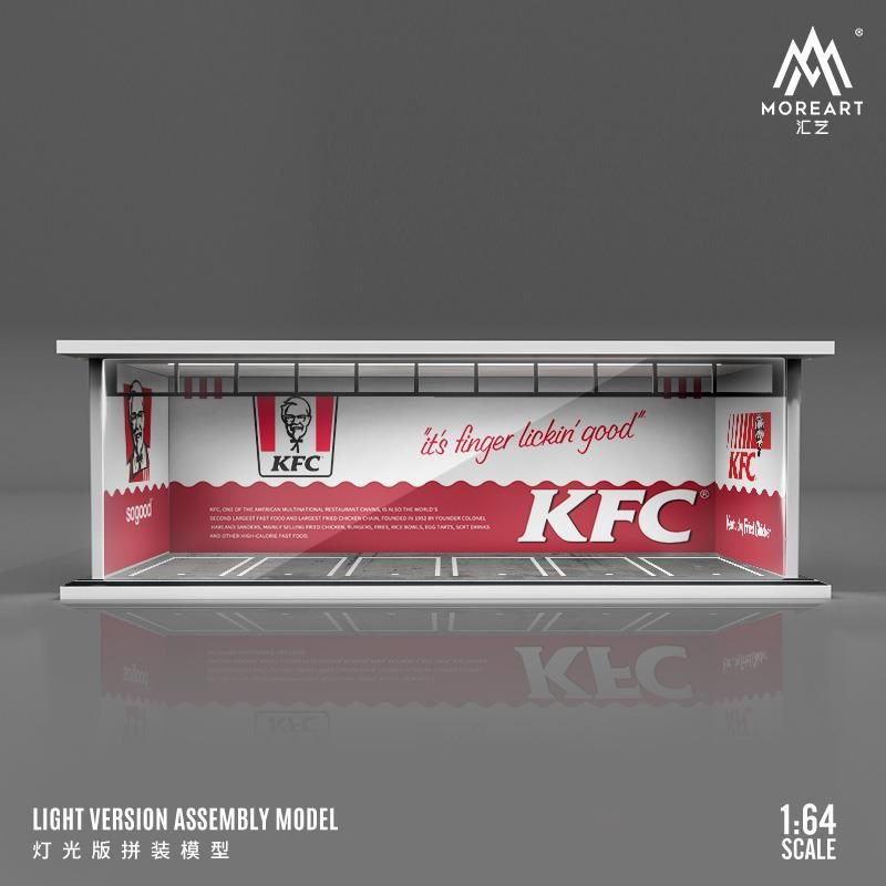 1:64 Black Box Diorama (MoreArt) - Parking Garage KFC *With Light*