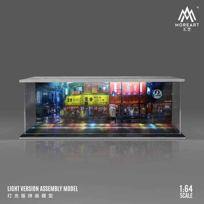 1:64 Black Box Diorama (MoreArt) - Parking Garage Cityscape *With Light*