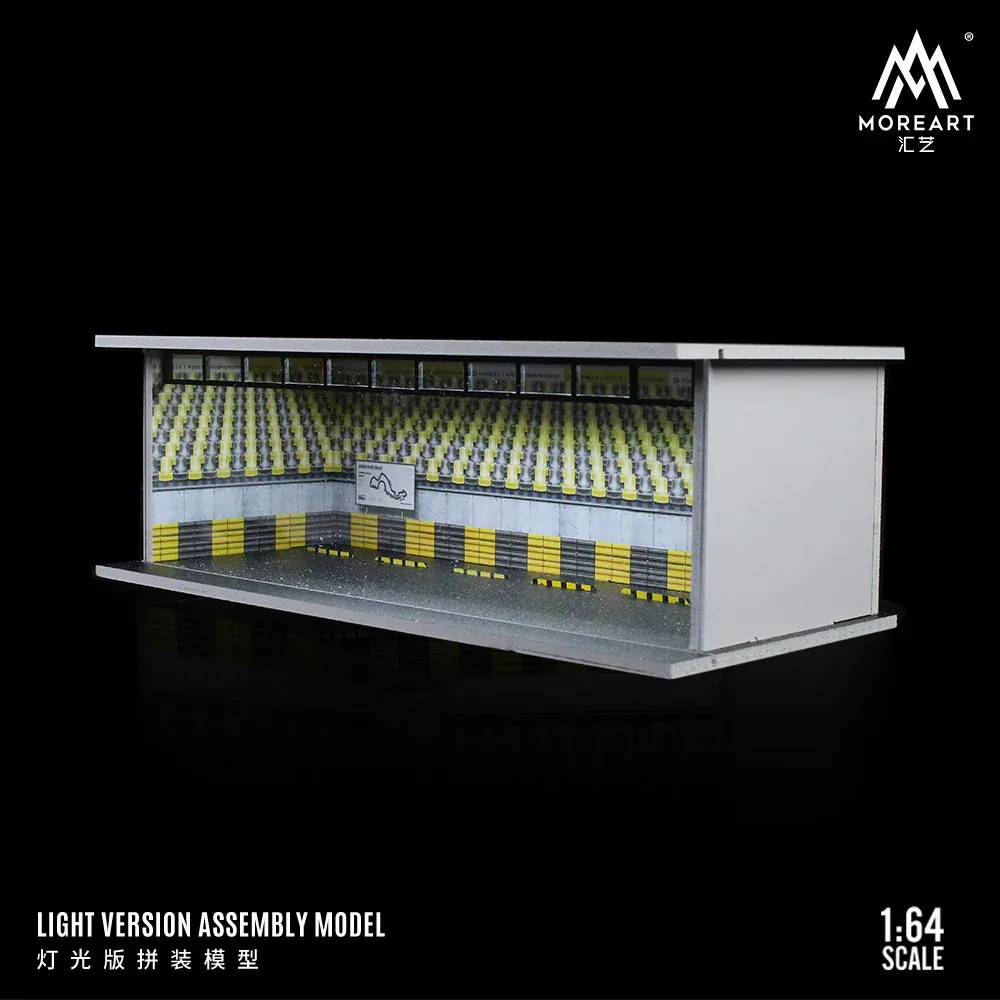 1:64 Black Box Diorama (MoreArt) - Parking Garage Parking Lot *With Light*