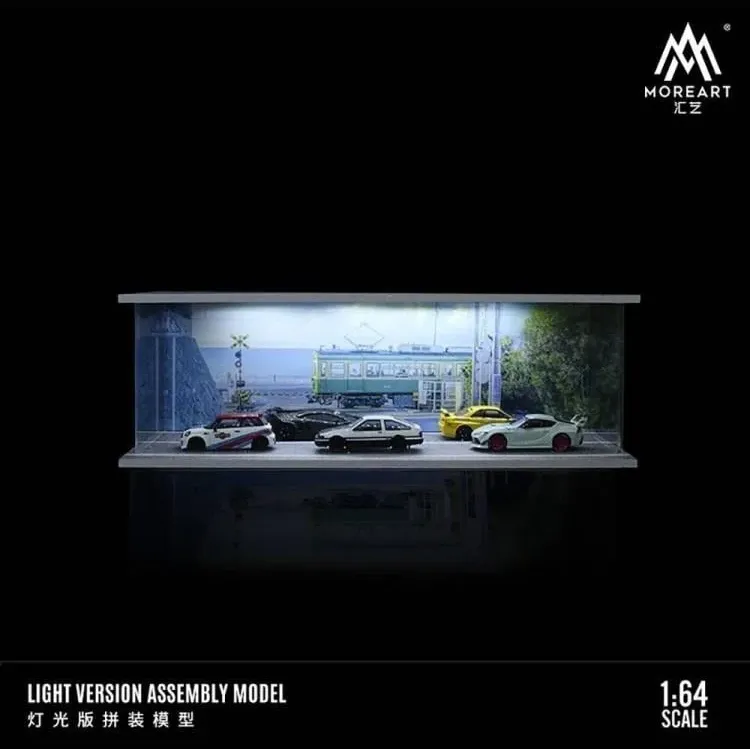 1:64 Black Box Diorama (MoreArt) - Diorama Station *With Light*