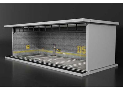 1:64 Black Box Diorama (MoreArt) - Parking Garage Parking Lot *With Light* 1:64 Black Box Diorama (MoreArt) - Parking Garage Parking Lot *With Light*