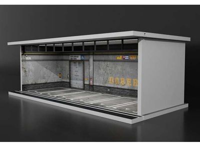 1:64 Black Box Diorama (MoreArt) - Parking Garage Parking Lot *With Light* 1:64 Black Box Diorama (MoreArt) - Parking Garage Parking Lot *With Light*