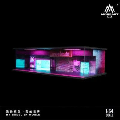 1:64 Black Box Diorama (MoreArt) - Diorama Cyberpunk #2 *With Light* 1:64 Black Box Diorama (MoreArt) - Diorama Cyberpunk #2 *With Light*