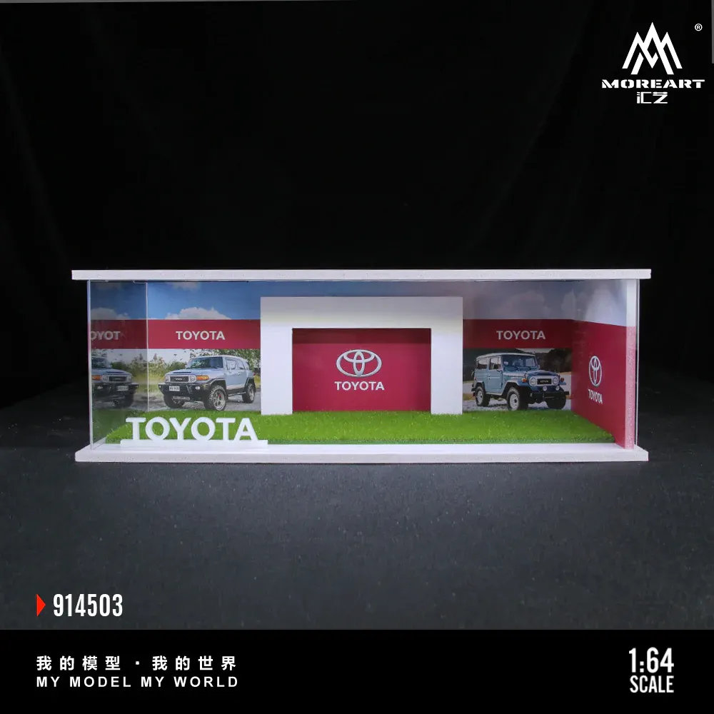 1:64 Black Box Diorama (MoreArt) - Diorama Toyota Show Room *With Light*