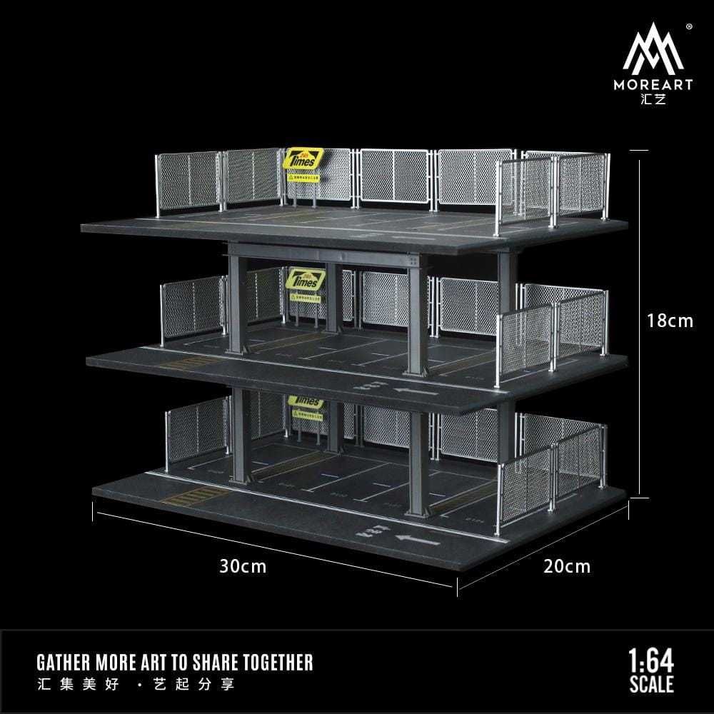 1:64 Black Box Diorama (MoreArt) - Diorama 3 story parking building