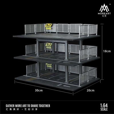 1:64 Black Box Diorama (MoreArt) - Diorama 3 story parking building 1:64 Black Box Diorama (MoreArt) - Diorama 3 story parking building
