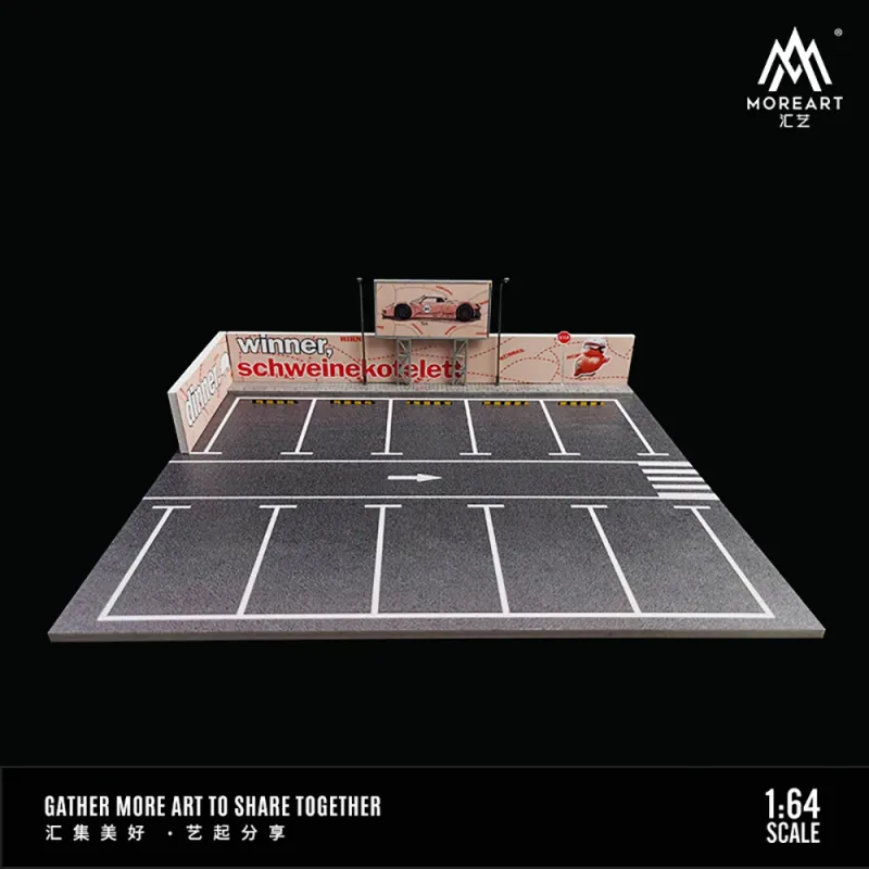 1:64 Black Box Diorama (MoreArt) - Diorama Pink pig Parking Lot 1:64 Black Box Diorama (MoreArt) - Diorama Pink pig Parking Lot