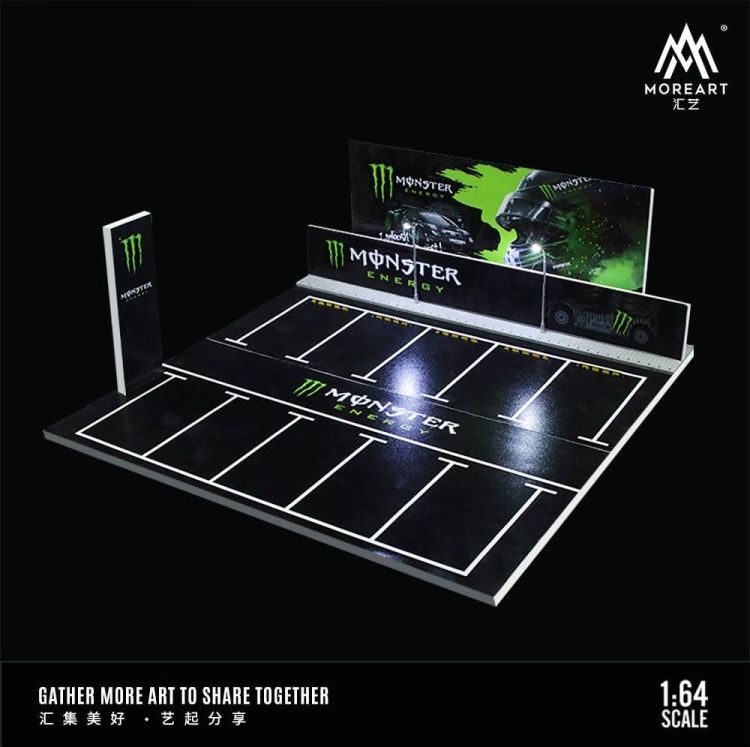 1:64 Black Box Diorama (MoreArt) - Diorama Monster Parking Lot