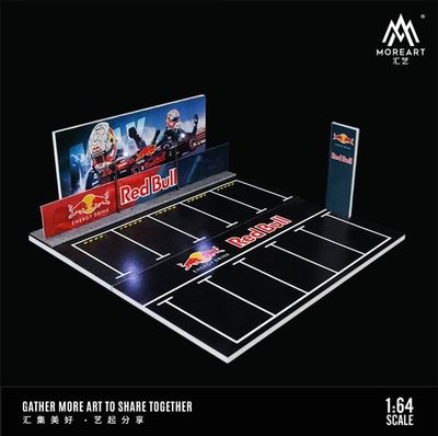1:64 Black Box Diorama (MoreArt) - Diorama Red bull Parking Lot 1:64 Black Box Diorama (MoreArt) - Diorama Red bull Parking Lot