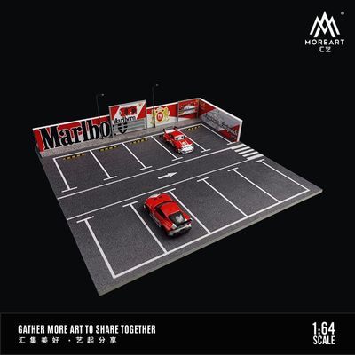 1:64 Black Box Diorama (MoreArt) - Diorama Marlboro Parking Lot *Without Cars* 1:64 Black Box Diorama (MoreArt) - Diorama Marlboro Parking Lot *Without Cars*