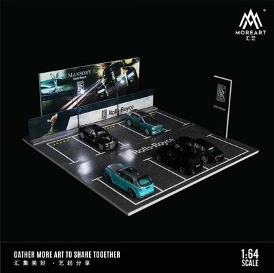 1:64 Black Box Diorama (MoreArt) - Diorama Rolls Royce Parking Lot *Without Cars* 1:64 Black Box Diorama (MoreArt) - Diorama Rolls Royce Parking Lot *Without Cars*