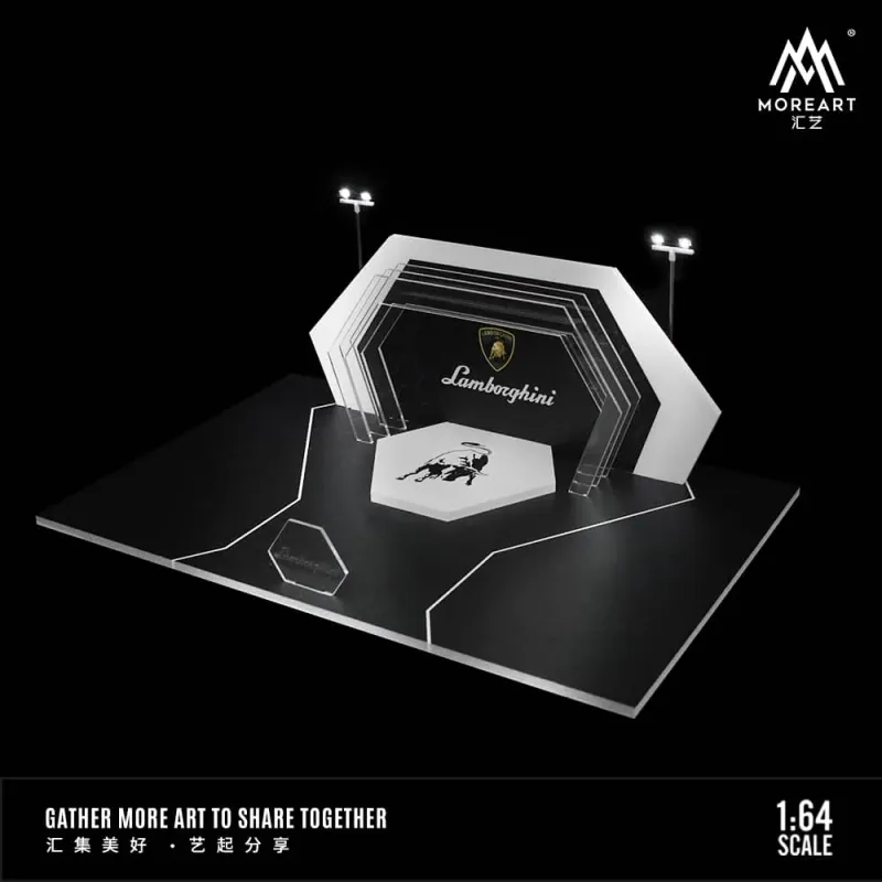1:64 Black Box Diorama (MoreArt) - Diorama Lamborghini *With Light* 1:64 Black Box Diorama (MoreArt) - Diorama Lamborghini *With Light*