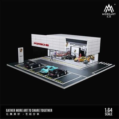 1:64 Black Box Diorama (MoreArt) - Diorama Porsche Showroom *Without Cars* 1:64 Black Box Diorama (MoreArt) - Diorama Porsche Showroom *Without Cars*