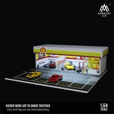 1:64 Black Box Diorama (MoreArt) - Diorama Shell Garage *With Lights* *Without Cars* 1:64 Black Box Diorama (MoreArt) - Diorama Shell Garage *With Lights* *Without Cars*
