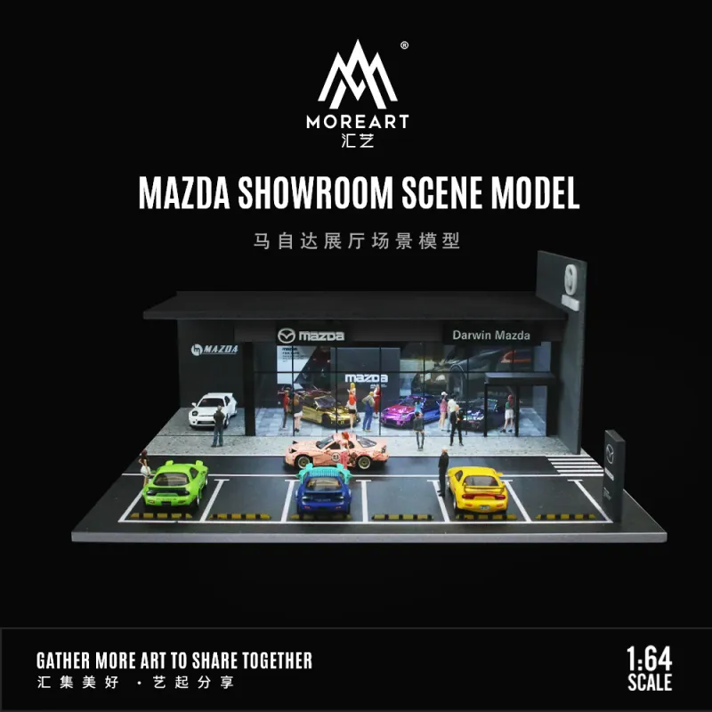 1:64 Black Box Diorama (MoreArt) - Diorama Mazda Showroom *With Lights* *Without Cars* 1:64 Black Box Diorama (MoreArt) - Diorama Mazda Showroom *With Lights* *Without Cars*