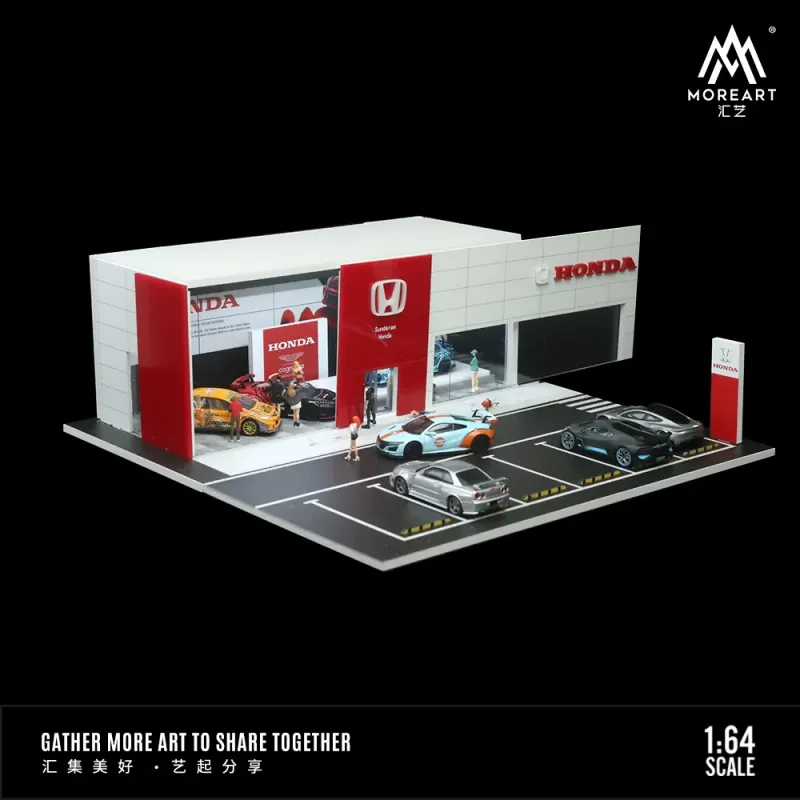 1:64 Black Box Diorama (MoreArt) - Diorama Honda Showroom *With Lights* *Without Cars* 1:64 Black Box Diorama (MoreArt) - Diorama Honda Showroom *With Lights* *Without Cars*