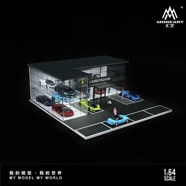 1:64 Black Box Diorama (MoreArt) - Diorama Lamborghini Showroom *With Lights* *Without Cars* 1:64 Black Box Diorama (MoreArt) - Diorama Lamborghini Showroom *With Lights* *Without Cars*