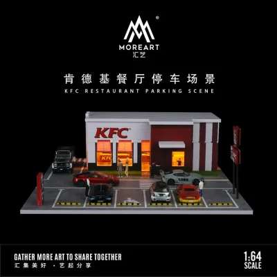 1:64 Black Box Diorama (MoreArt) - Diorama KFC Parking Lot *With Lights* *Without Cars* 1:64 Black Box Diorama (MoreArt) - Diorama KFC Parking Lot *With Lights* *Without Cars*