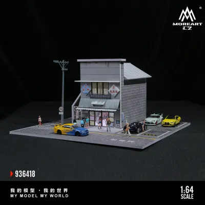 1:64 Black Box Diorama (MoreArt) - Diorama Japanese Candy Store*With Lights* *Without Cars* 1:64 Black Box Diorama (MoreArt) - Diorama Japanese Candy Store*With Lights* *Without Cars*