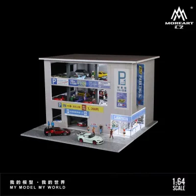 1:64 Black Box Diorama (MoreArt) - Diorama Japan Parking Building *With Lights* *Without Cars* 1:64 Black Box Diorama (MoreArt) - Diorama Japan Parking Building *With Lights* *Without Cars*