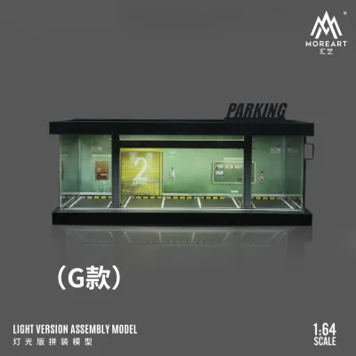 1:64 Black Box Diorama (MoreArt) - Diorama Parking Lot *With Lights* *Without Cars* 1:64 Black Box Diorama (MoreArt) - Diorama Parking Lot *With Lights* *Without Cars*