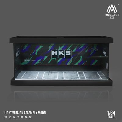 1:64 Black Box Diorama (MoreArt) - Diorama HKS Parking Lot *With Lights* *Without Cars* 1:64 Black Box Diorama (MoreArt) - Diorama HKS Parking Lot *With Lights* *Without Cars*