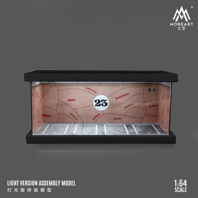 1:64 Black Box Diorama (MoreArt) - Diorama Pink pig Parking Lot *With Lights* *Without Cars* 1:64 Black Box Diorama (MoreArt) - Diorama Pink pig Parking Lot *With Lights* *Without Cars*
