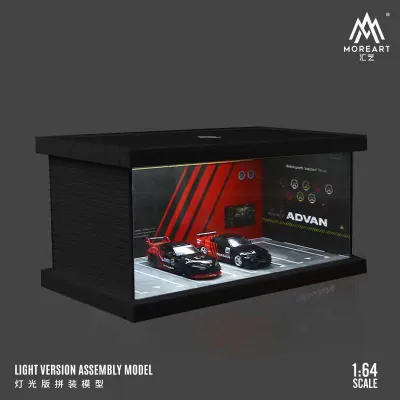1:64 Black Box Diorama (MoreArt) - Diorama Advan Parking Lot *With Lights* *Without Cars* 1:64 Black Box Diorama (MoreArt) - Diorama Advan Parking Lot *With Lights* *Without Cars*