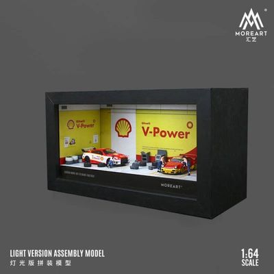 1:64 Black Box Diorama (MoreArt) - Diorama Shell Garage *With Lights* *Without Cars* 1:64 Black Box Diorama (MoreArt) - Diorama Shell Garage *With Lights* *Without Cars*